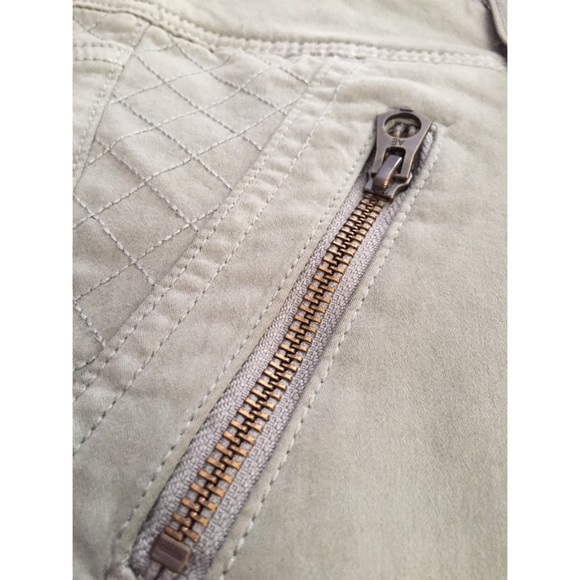 American Eagle Olive Moto Pants Size 4 - Picture 6 of 8